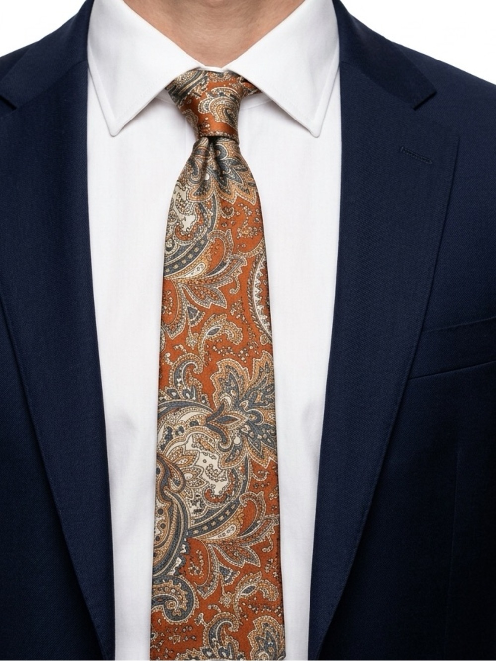 Brooks Brothers Silk Paisley Tie Handmade USA Vintage Classiccore 4” x 58”